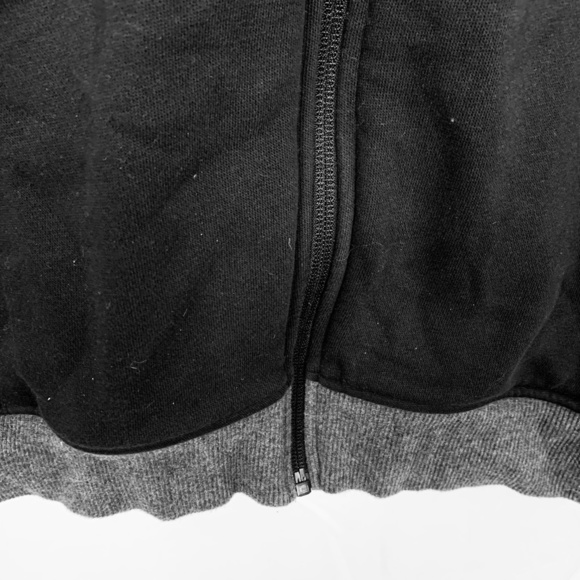 ADIDAS Full Zip Hoodie Sweatshirt Black Jacket S - Picture 4 of 16